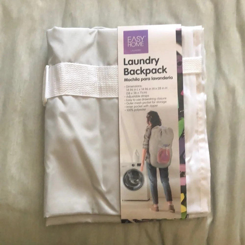 Gray Laundry Backpack